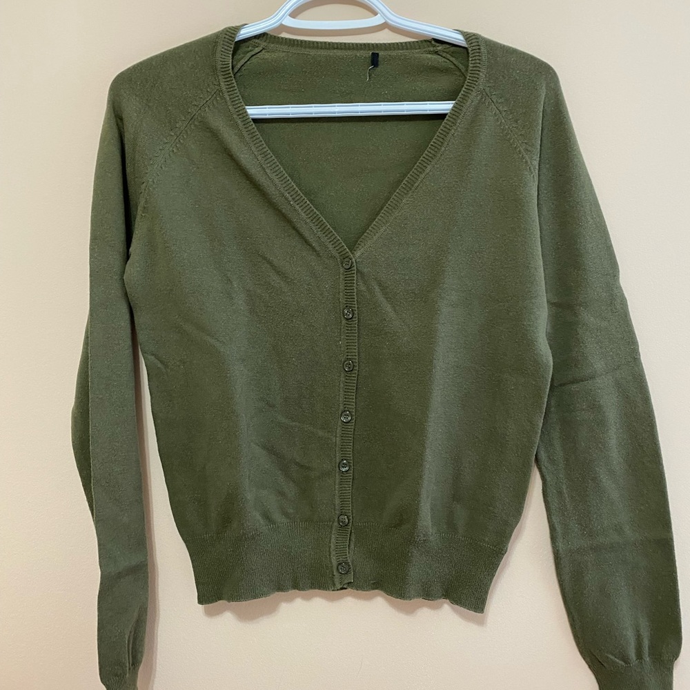 Green Cardigan